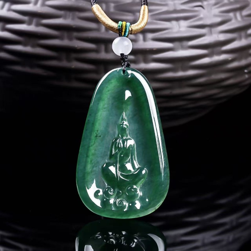 Jewelry & Watches Sp Zo O - Natural Real Emerald Blue Water Buddha
