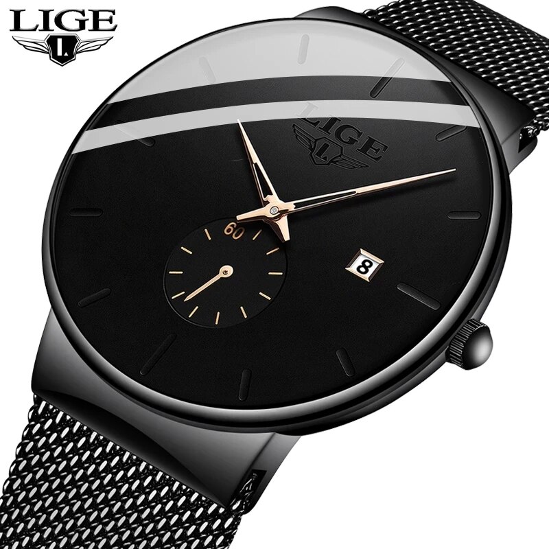 Jewelry Inspired Watches - LIGE Fashion Mens Watches Top Brand