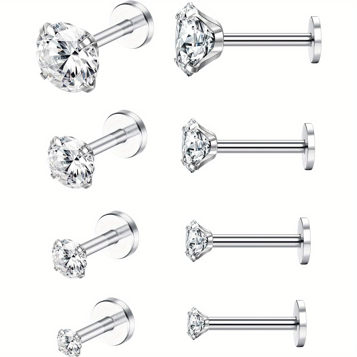 Drperfect Stainless Steel 16G  - Opal Earrings Dangle ulasan dan harga