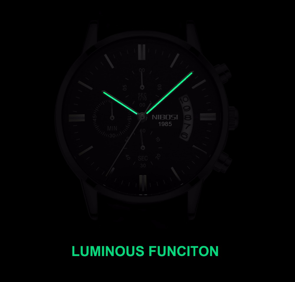 NIBOSI Stainless Steel Black Q - Jewelry Inspired Watches ulasan dan harga