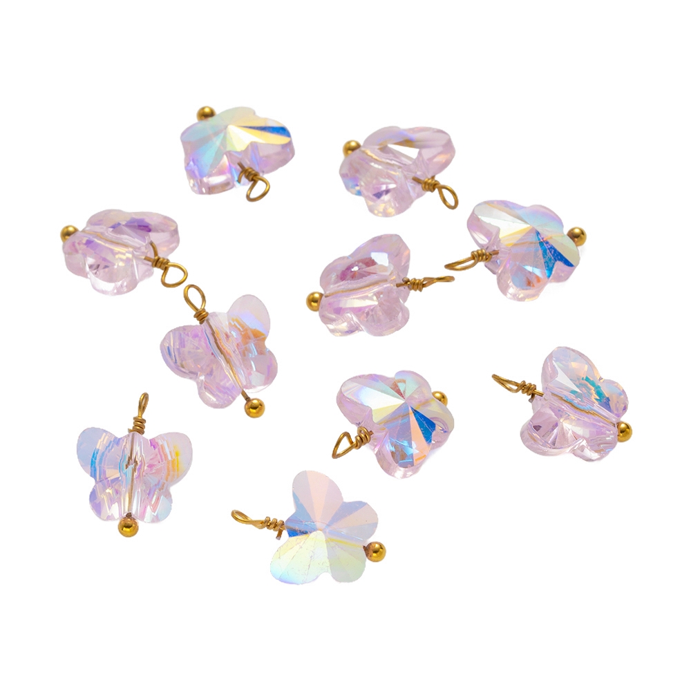 5pcs Laser Flower Butterfly Ch - Butterfly Pendant Necklace ulasan dan harga