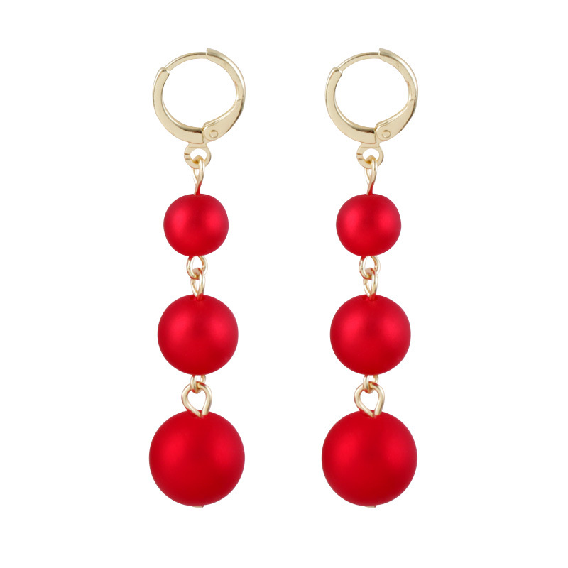 Red Color Hang Earrings for Wo - Jewelry & Watches Sp Zo O ulasan dan harga