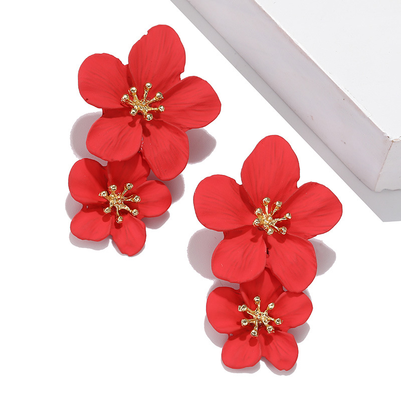Red Color Hang Earrings for Wo - Jewelry & Watches Sp Zo O ulasan dan harga