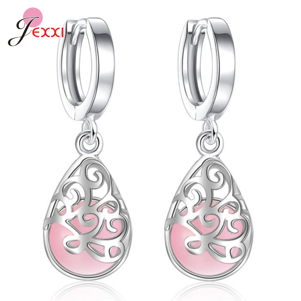 Genuine 925 Sterling Silver Mo - Opal Earrings Dangle ulasan dan harga