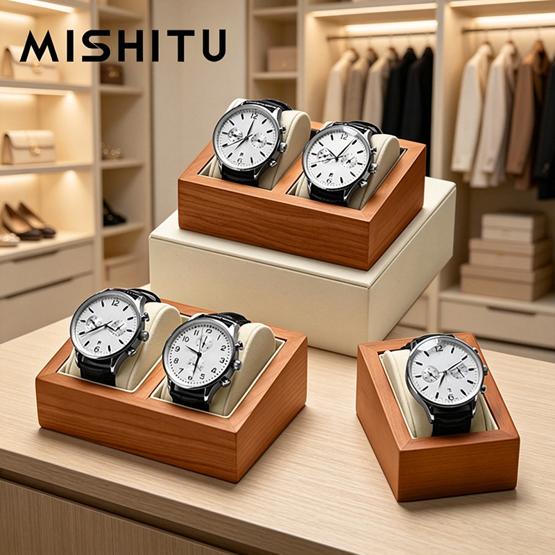 MISHITU Solid Wood Watch Stora - Jewelry Box Organizer Watches ulasan dan harga