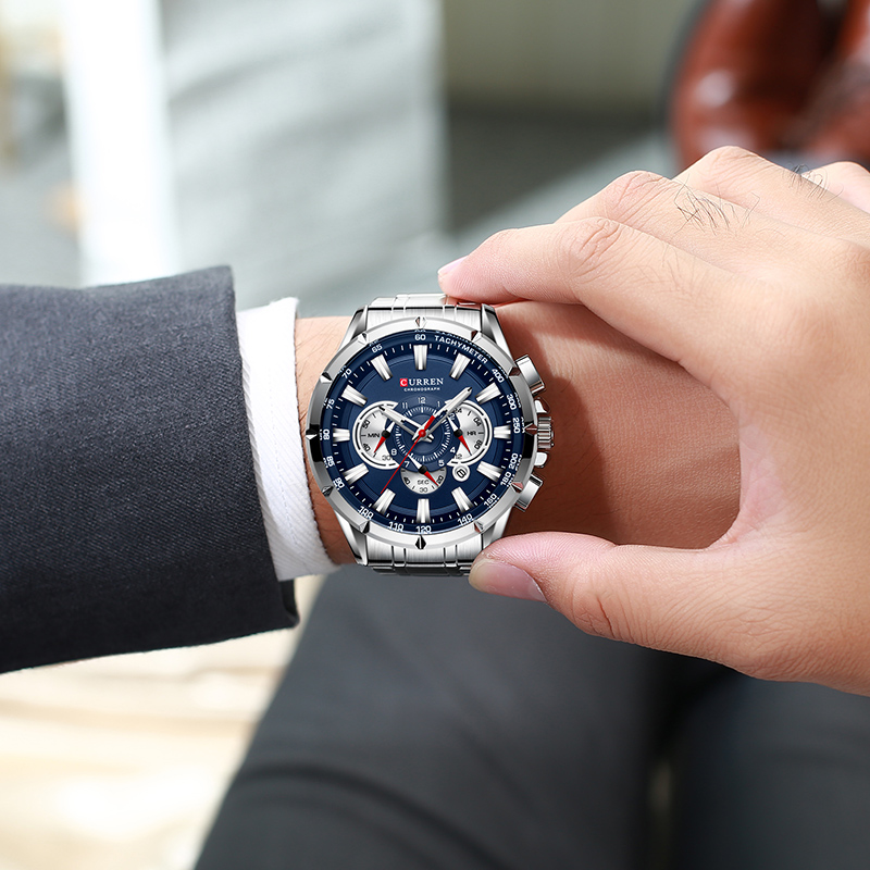 CURREN Wrist Watch Men Waterpr - Jewelry Inspired Watches ulasan dan harga