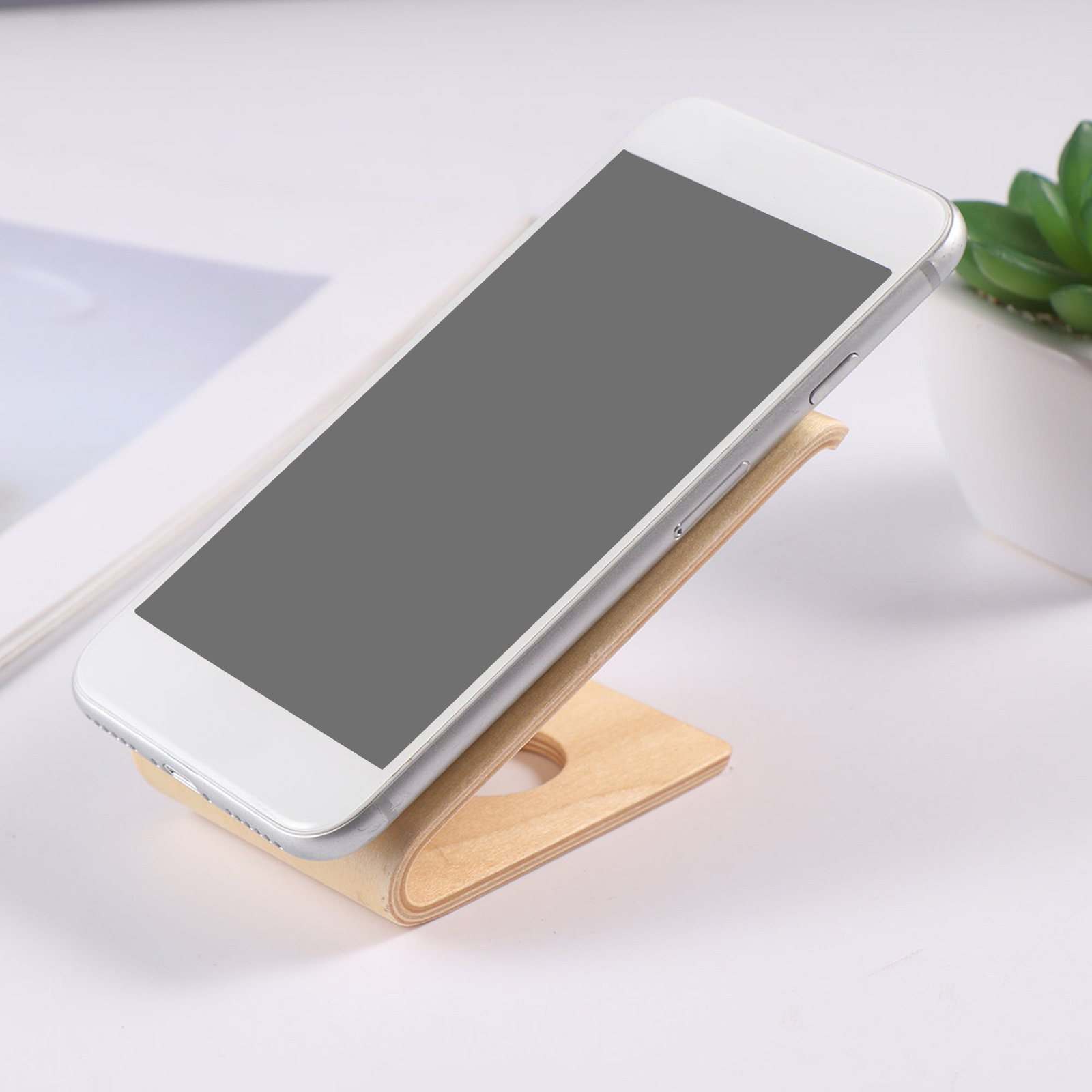 Wooden Phone Bracket Basswood  - Watches & Jewelry Lvmh ulasan dan harga