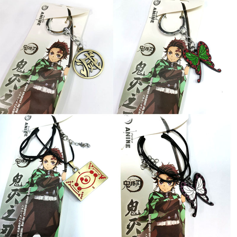 Demon Slayer Anime Pendant Nec - Butterfly Pendant Necklace ulasan dan harga
