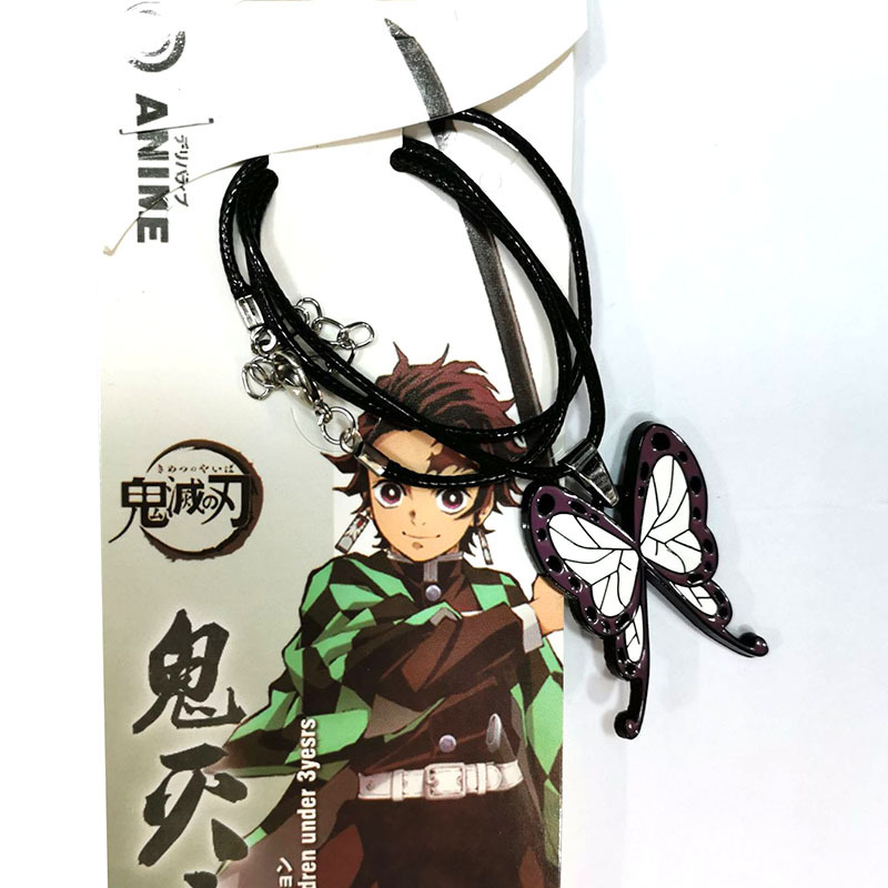 Demon Slayer Anime Pendant Nec - Butterfly Pendant Necklace ulasan dan harga