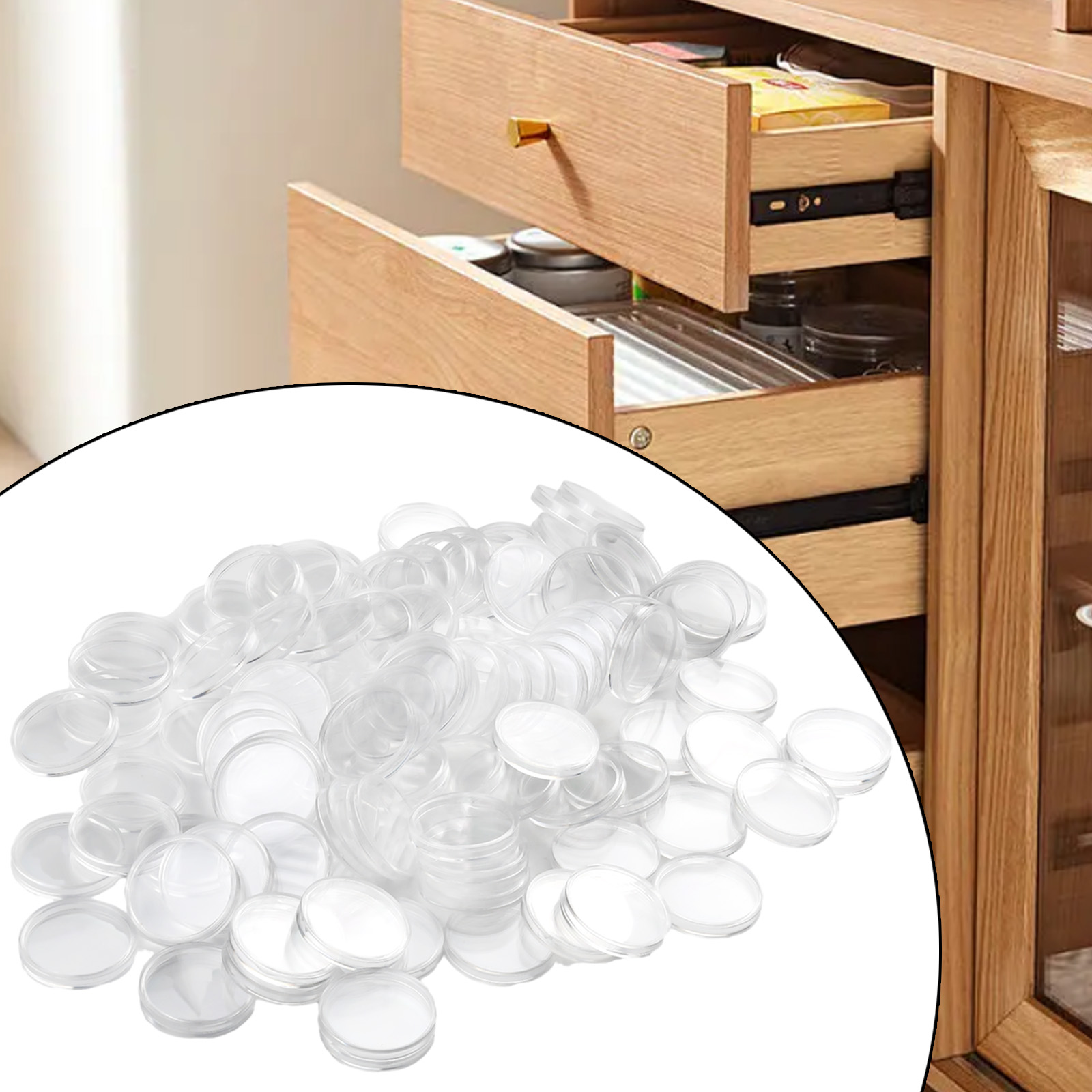 100Pcs Transparent Plastic Rou - Collectors Coins Jewelry & Watches Of Smithtown ulasan dan harga