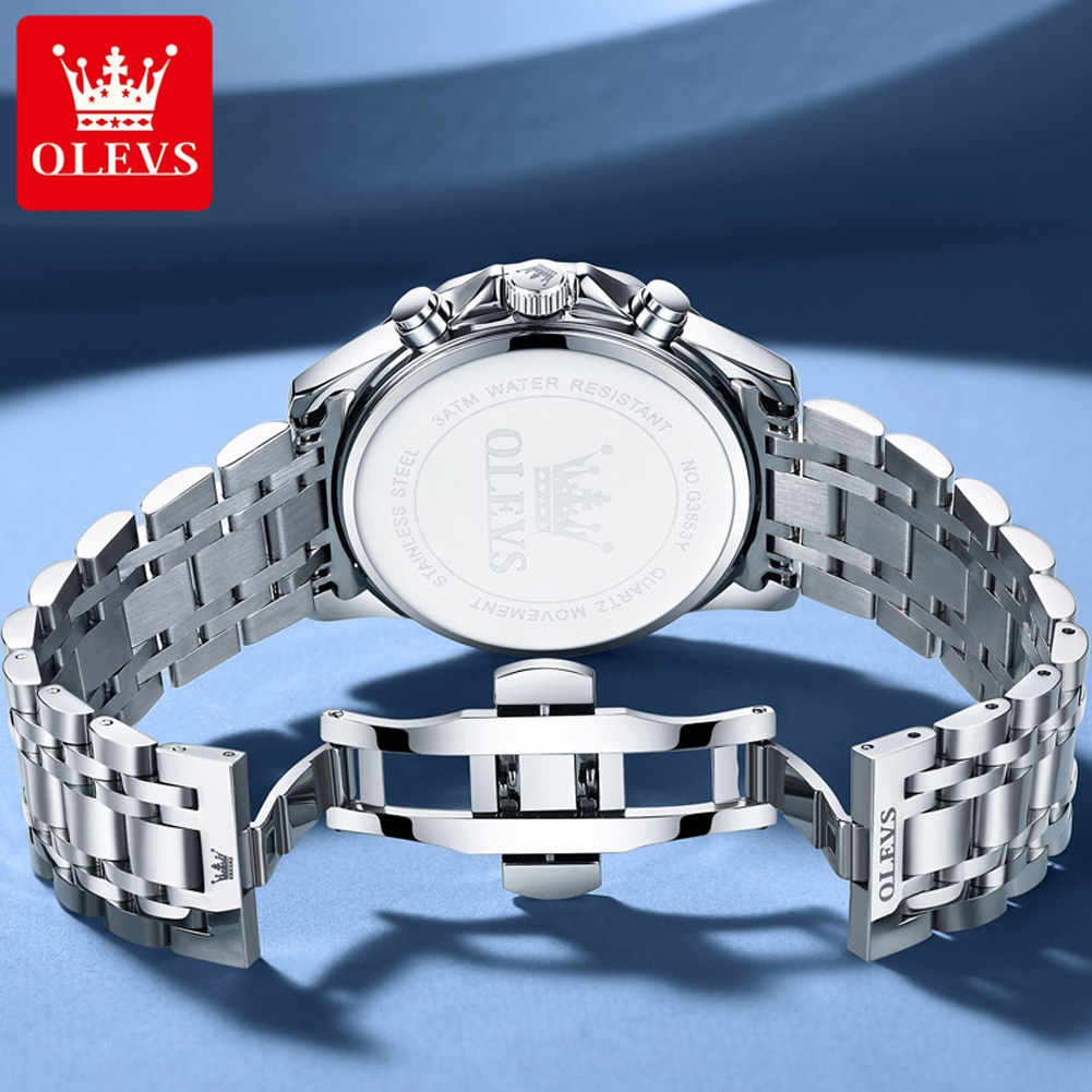 OLEVS 3653 Brand Moon Phase Ca - Jewelry Inspired Watches ulasan dan harga
