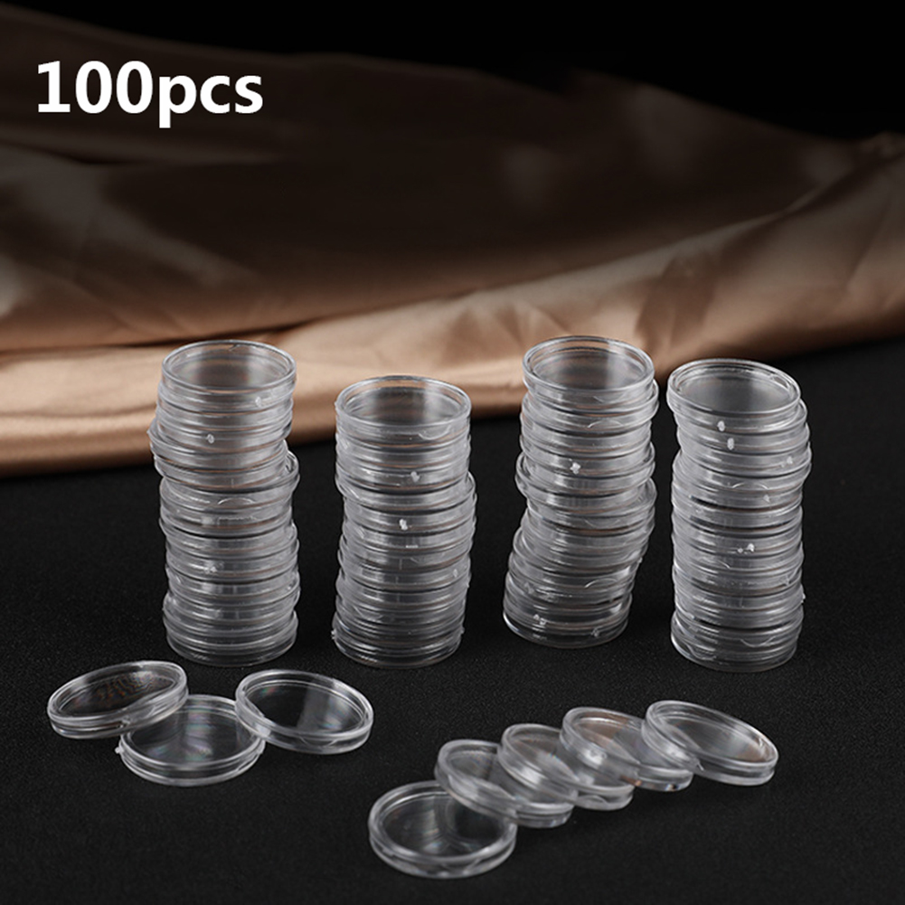 100pcs Transparent Plastic Sma - Collectors Coins Jewelry & Watches Of Smithtown ulasan dan harga