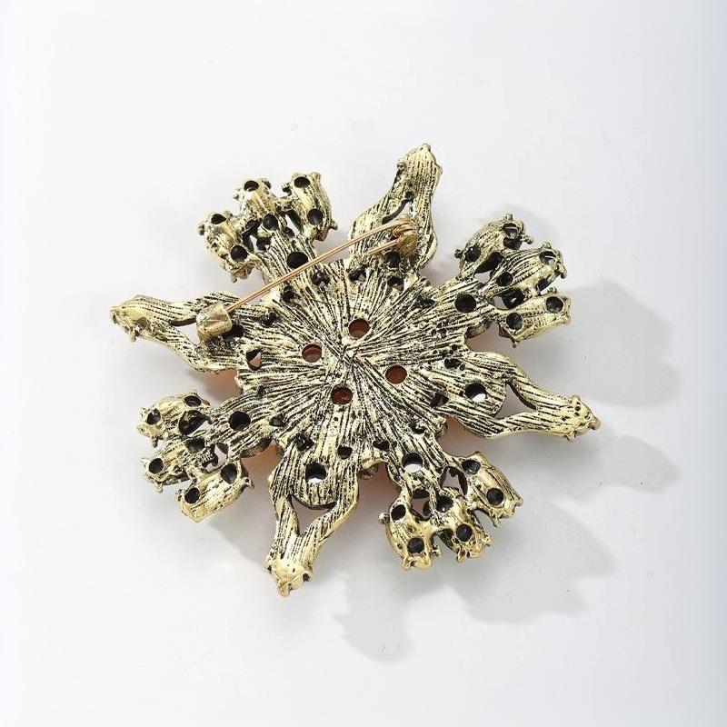 1Pcs Unisex Rhinestone Sun Flo - Vintage Brooch Pin ulasan dan harga