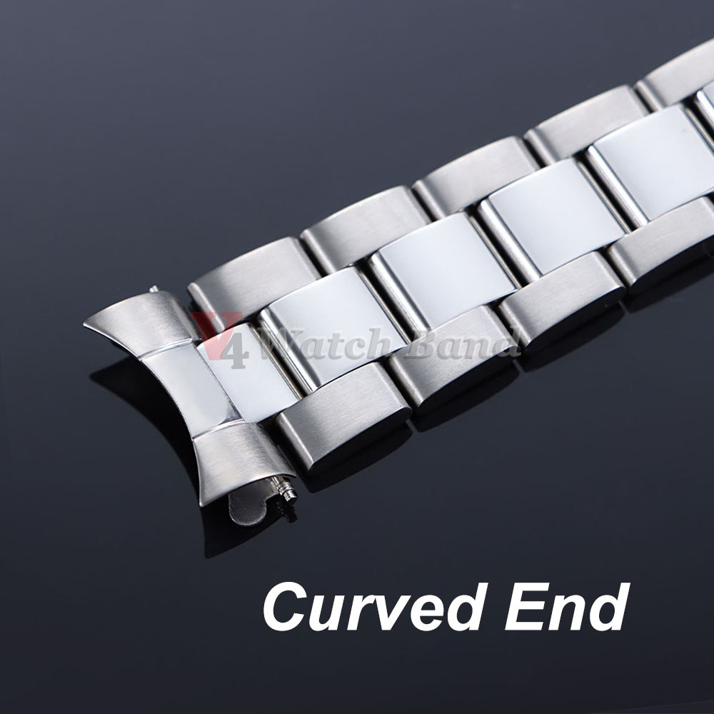 Curved End Metal Strap for Rol - Jewelry Rolex Watches ulasan dan harga