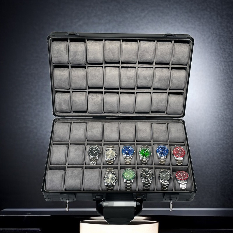 Aluminum Green Watch Box Mens  - Jewelry Rolex Watches ulasan dan harga