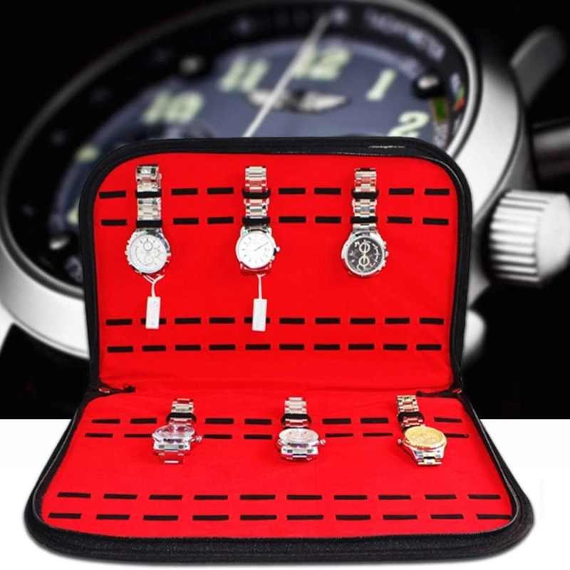 20 Slots Watch Storage Bag Con - Jewelry Box Organizer Watches ulasan dan harga
