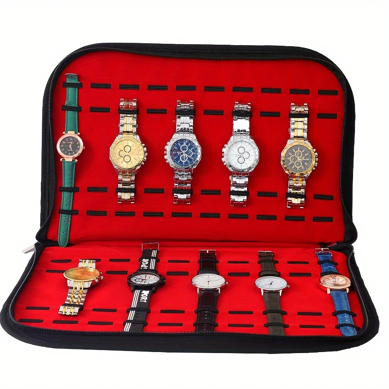 20 Slots Watch Storage Bag Con - Jewelry Box Organizer Watches ulasan dan harga