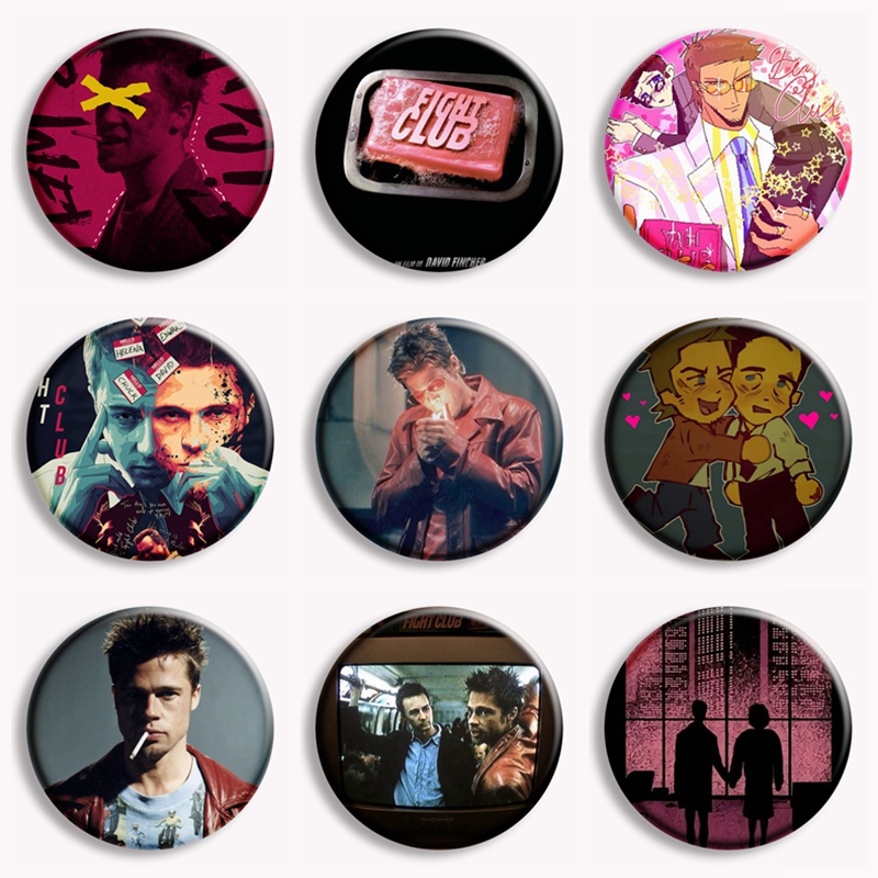 Retro Classic Movie Fight Club - Vintage Brooch Pin ulasan dan harga