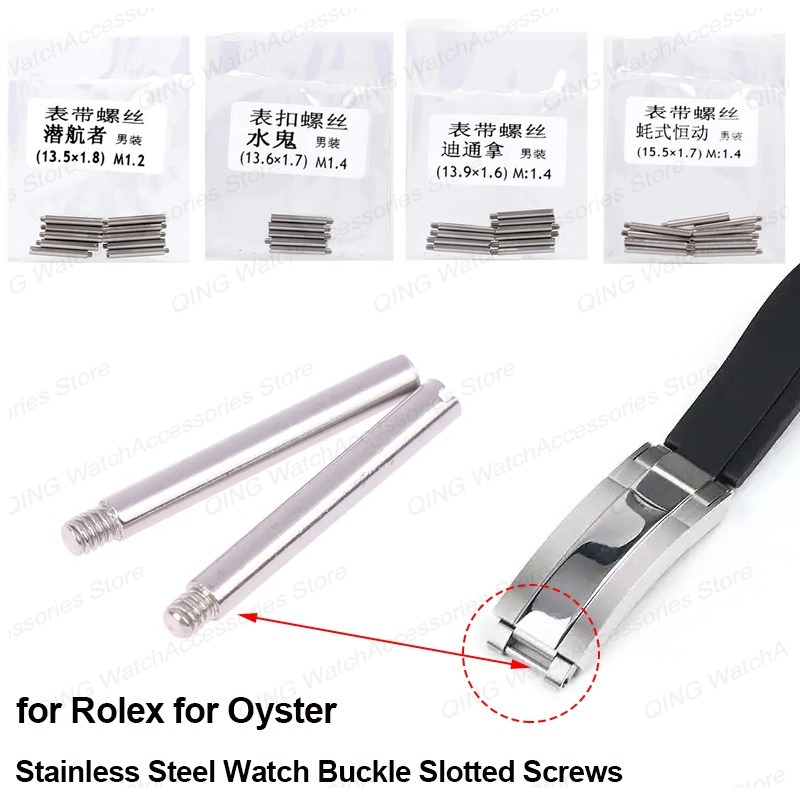 Clasps Screws Stainless Steel  - Jewelry Rolex Watches ulasan dan harga