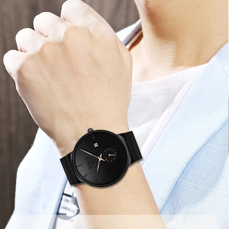 LIGE Fashion Mens Watches Top  - Jewelry Inspired Watches ulasan dan harga
