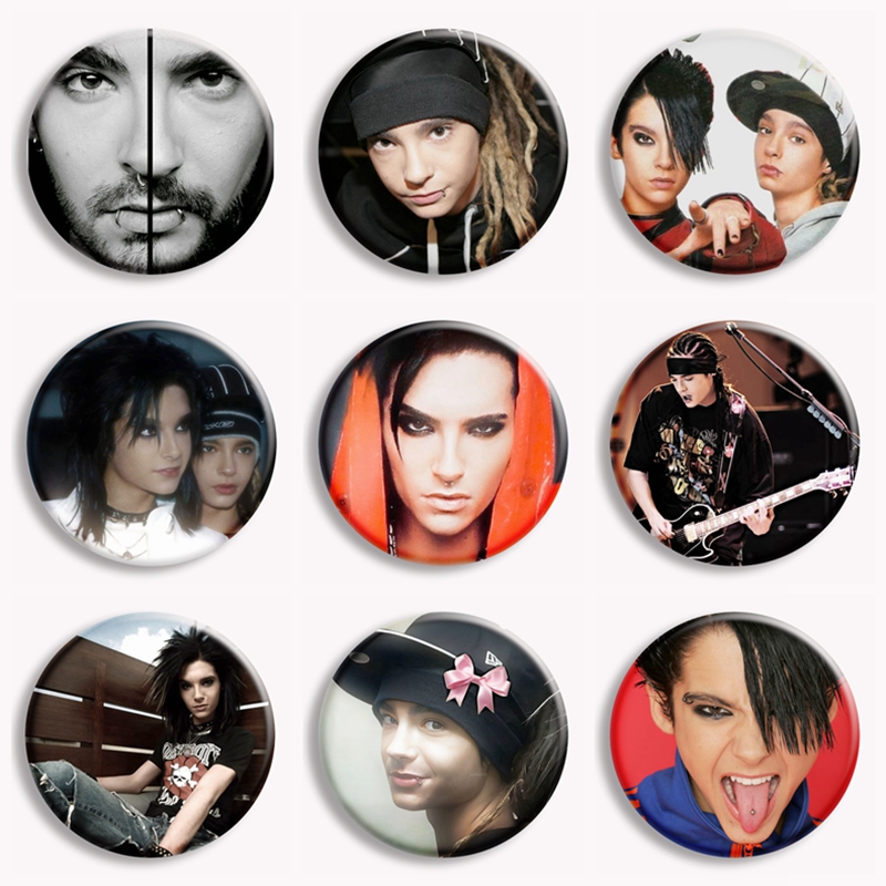 Rock Band Tokio Hotel Kaulitz  - Vintage Brooch Pin ulasan dan harga