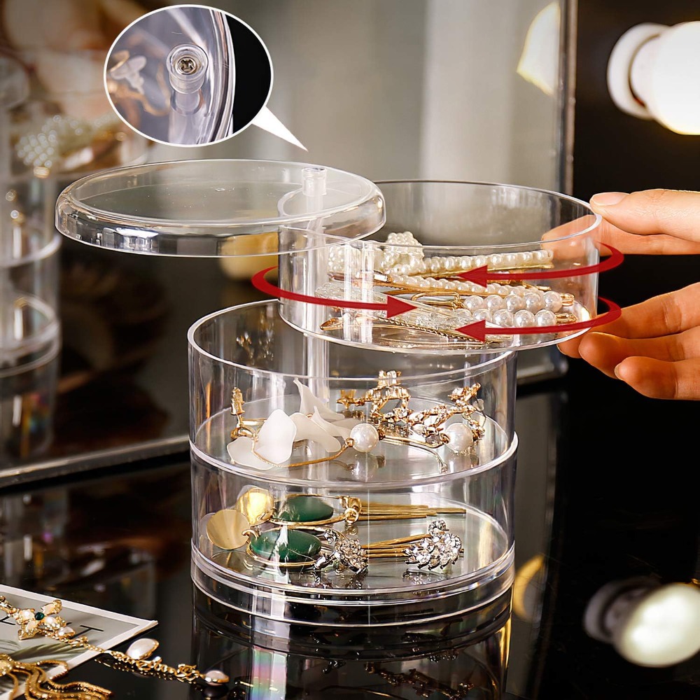 360 Rotating Jewelry Organizer - Shop Jewelry & Watches Near Me ulasan dan harga