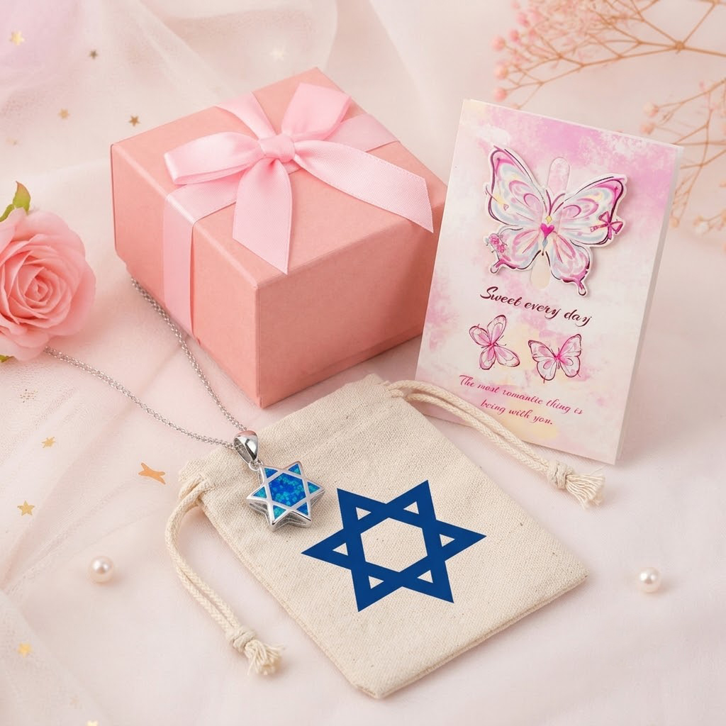 Star of David Opal Pendant Nec - The Jewelry & Watches ulasan dan harga