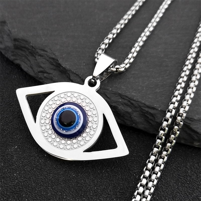 Islam Hamsa Evil Blue Eye Neck - Jewelry & Watches Sp Zo O ulasan dan harga