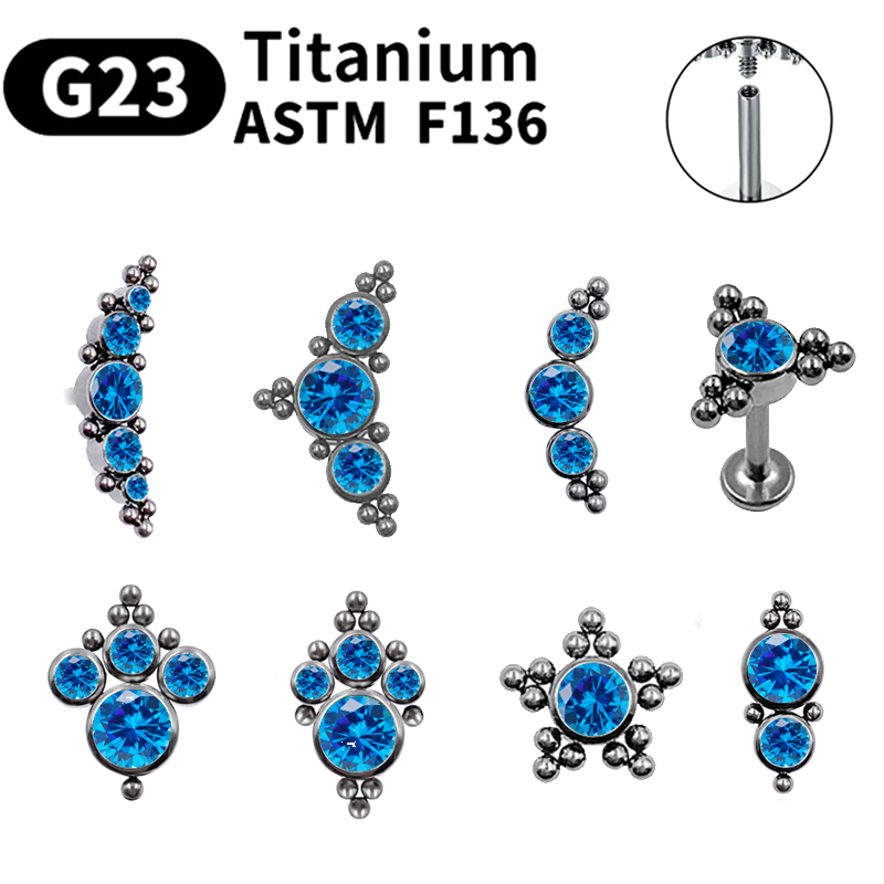 G23 Titanium Piercing Stud Ear - Opal Earrings Dangle ulasan dan harga