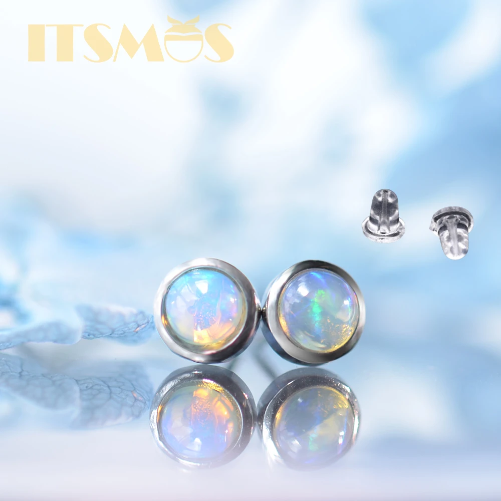ITSMOS Natural Gemstone Opal 6 - Opal Earrings Dangle ulasan dan harga