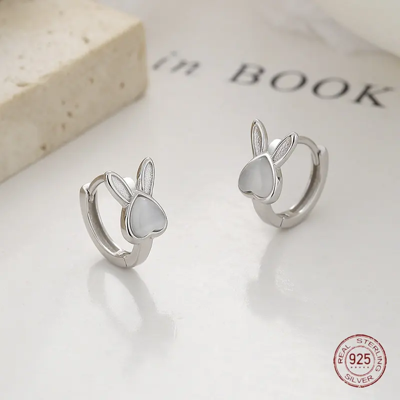 925 Sterling Silver Rabbit Opa - Opal Earrings Dangle ulasan dan harga