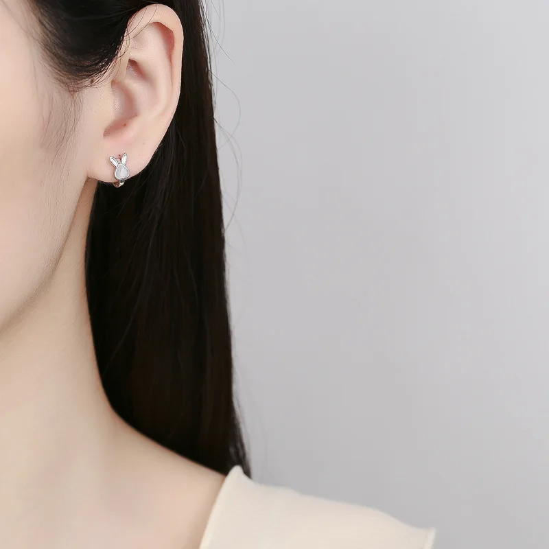 925 Sterling Silver Rabbit Opa - Opal Earrings Dangle ulasan dan harga