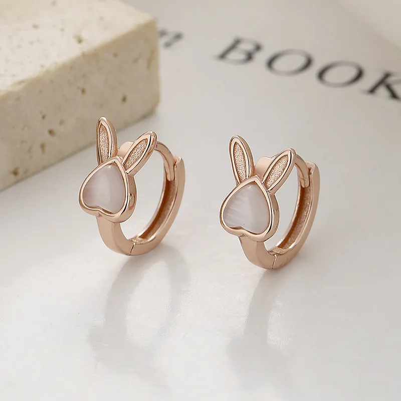 925 Sterling Silver Rabbit Opa - Opal Earrings Dangle ulasan dan harga